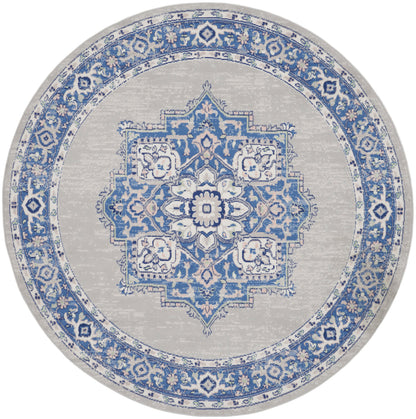 Nourison Home Whimsicle WHS03 Grey Blue Transitional Power-loomed Rug