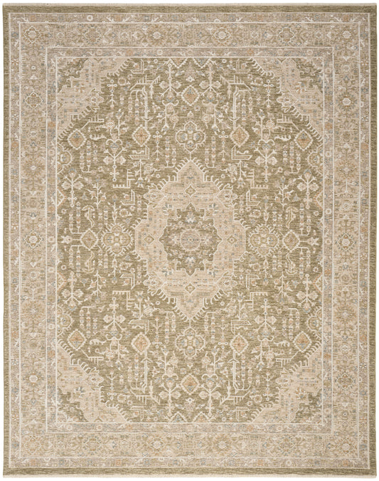 Nourison Home Retreat  Green  Traditional