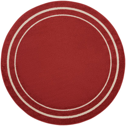 Nourison Home Nourison Essentials NRE02 Brick Ivory Contemporary Power-loomed Rug