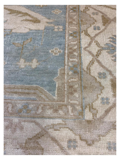 Artisan Emma Lt.Blue Ivory Traditional Knotted Rug - Rugs - Artisan - Atlanta Designer Rugs