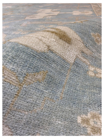 Artisan Emma Lt.Blue Ivory Traditional Knotted Rug - Rugs - Artisan - Atlanta Designer Rugs