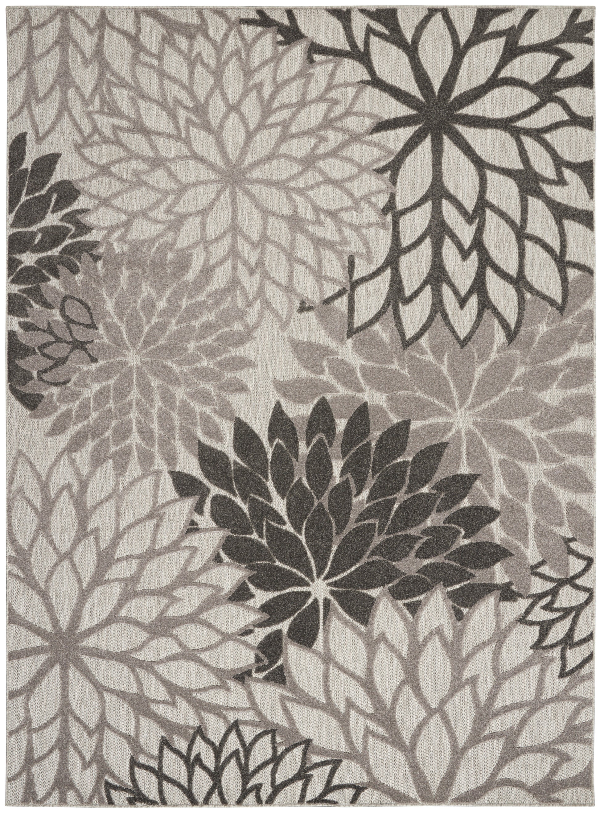 Nourison Home Aloha  Silver Grey  Contemporary