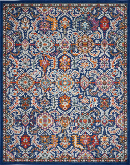 Nourison Home Passion  Blue Multicolor  Transitional