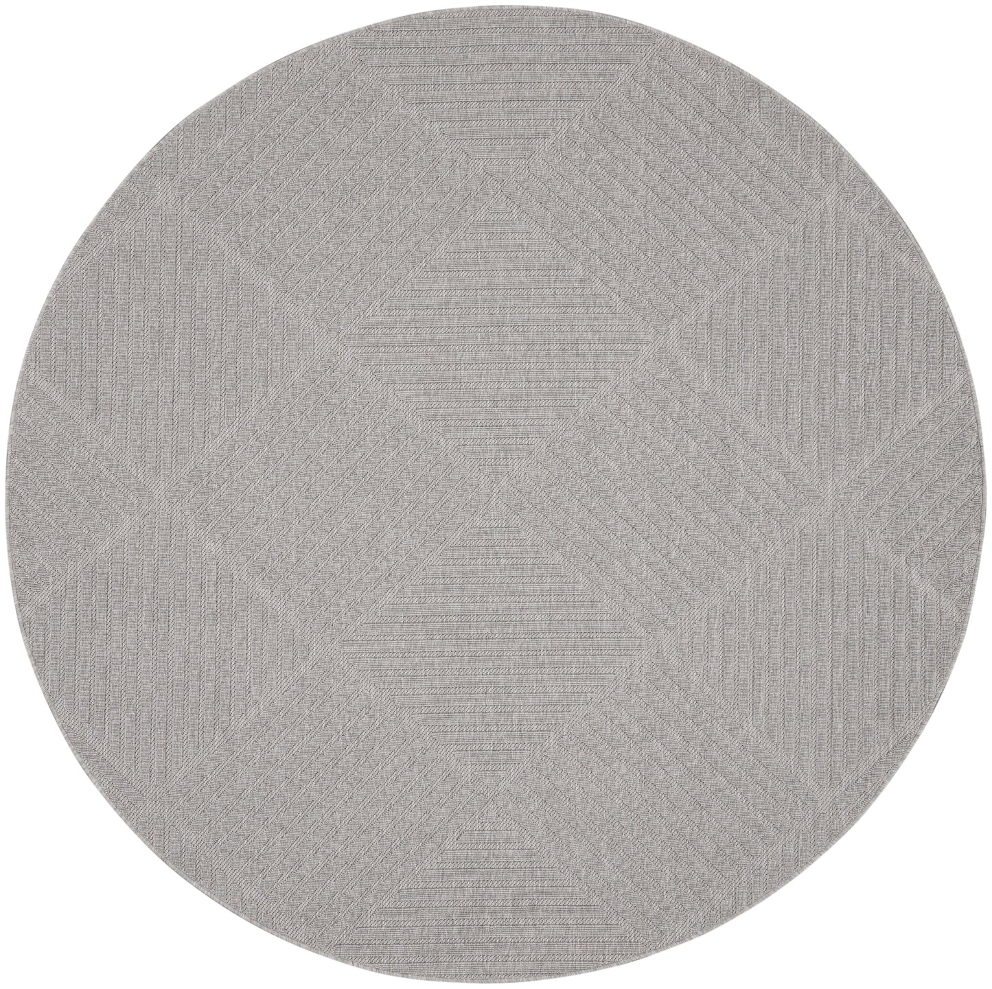 Nourison Home Cozumel CZM05 Light Grey Contemporary Power-loomed Rug