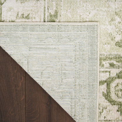 Nourison Home Astra Machine Washable  Ivory Green  Traditional