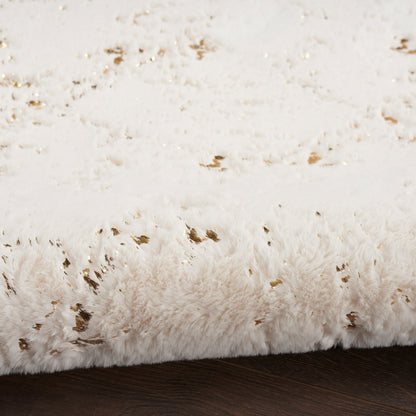 Nourison Home Cozy Shimmer  Ivory Gold  Contemporary