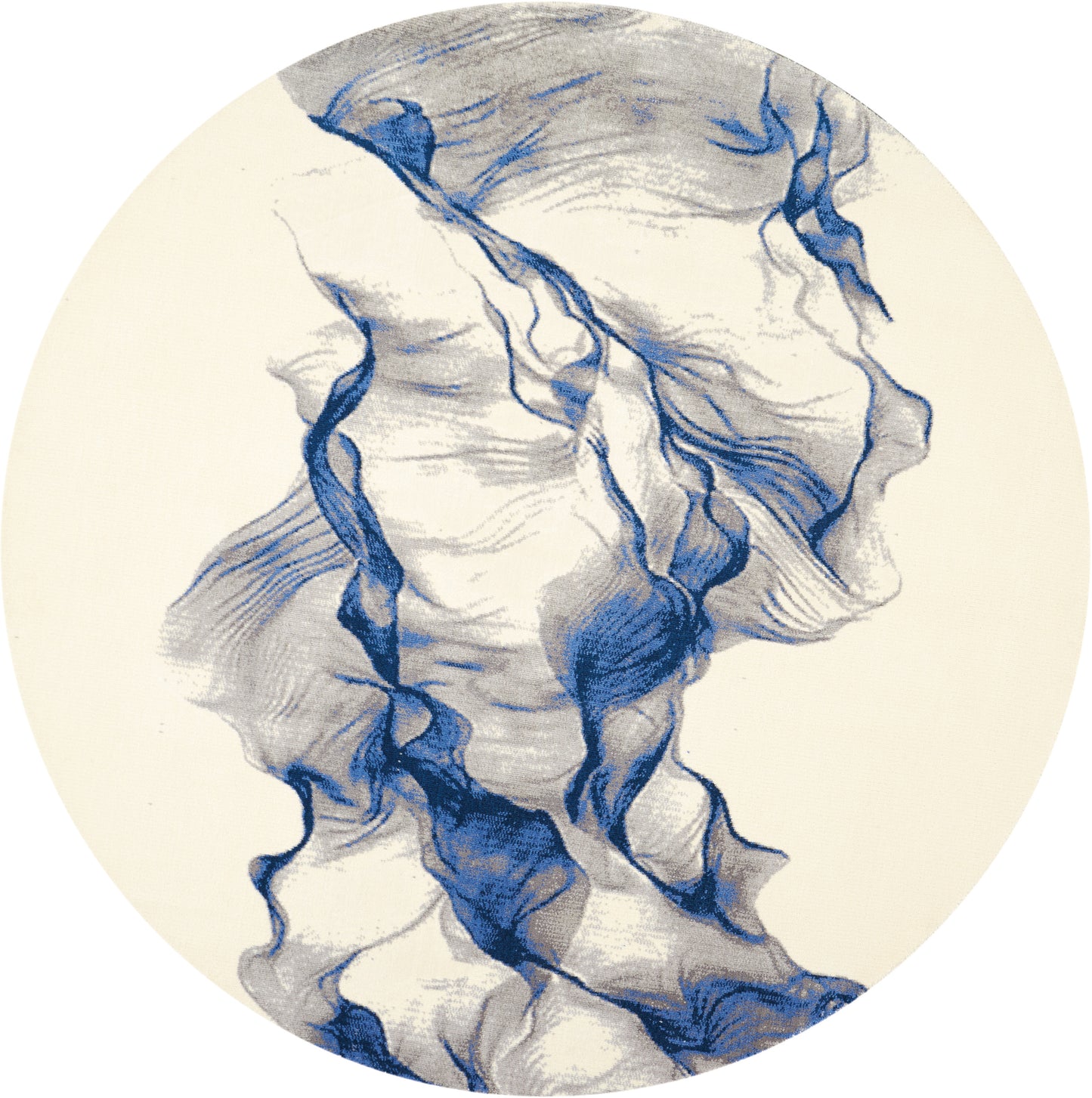 Nourison Home Twilight TWI27 Ivory Blue Contemporary Power-loomed Rug