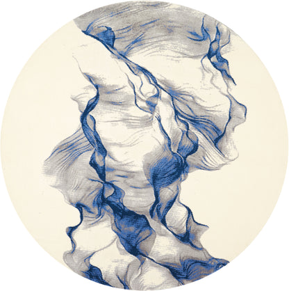 Nourison Home Twilight TWI27 Ivory Blue Contemporary Power-loomed Rug