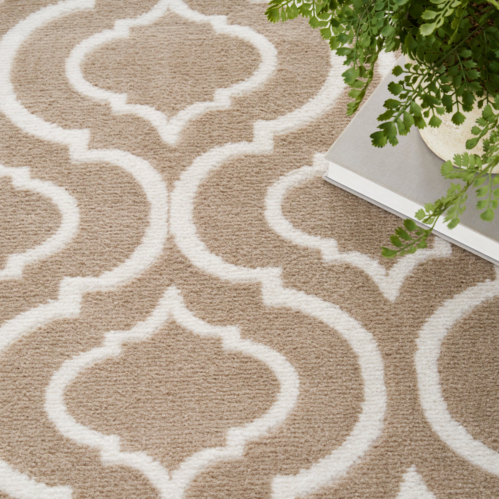Nourison Home Jubilant  Taupe  Transitional