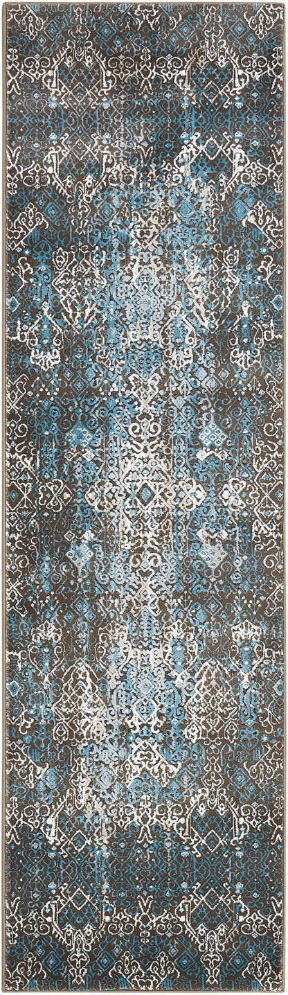 Nourison Home Karma KRM04 Blue Transitional Power-loomed Rug