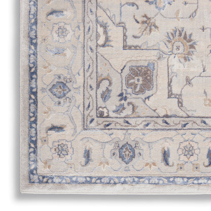 Nourison Home Silky Textures  Ivory Grey  Traditional
