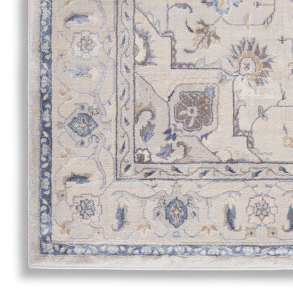 Nourison Home Silky Textures  Ivory Grey  Traditional