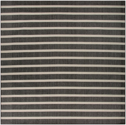 Nourison Home Positano POS03 Black Ivory Contemporary Power-loomed Rug