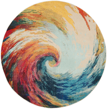 Nourison Home Celestial CES07 Wave Contemporary Power-loomed Rugs