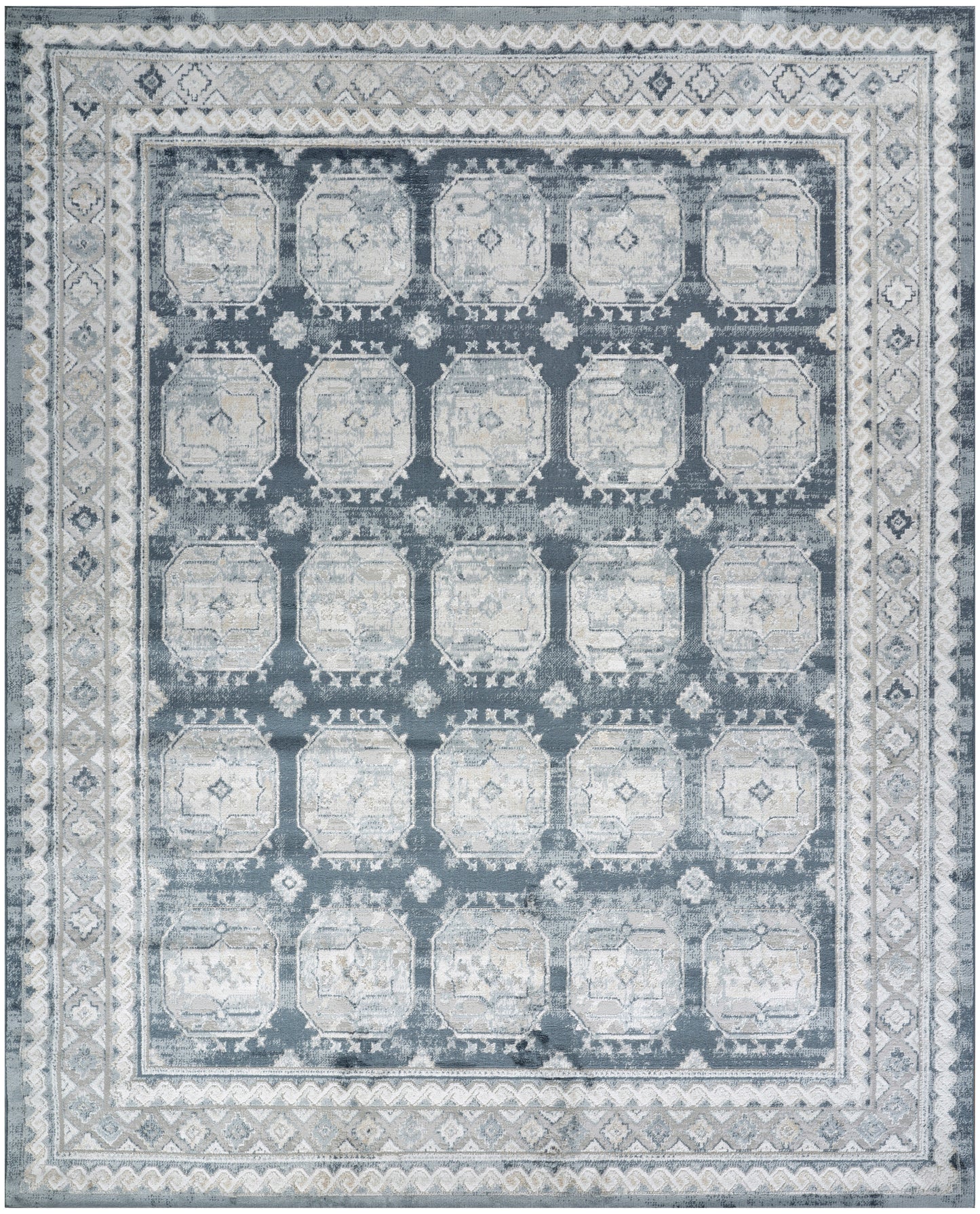 Nourison Home Dekor  Grey Navy  Traditional