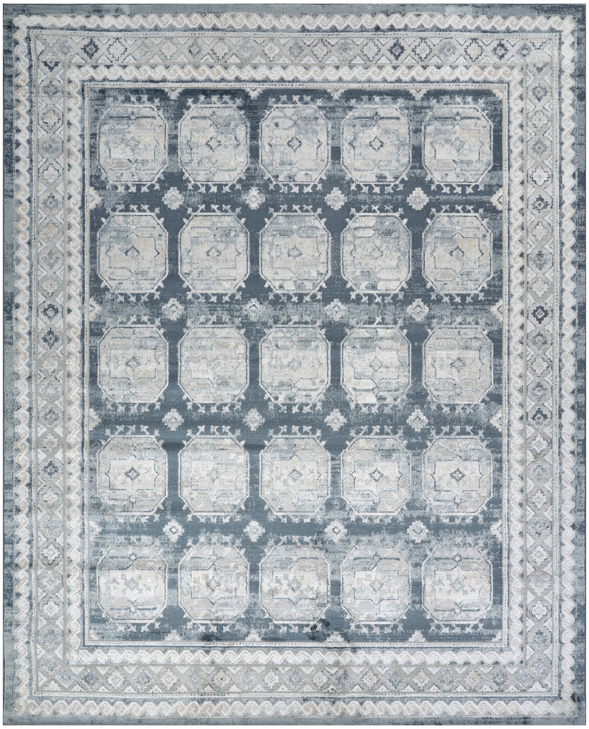 Nourison Home Dekor  Grey Navy  Traditional