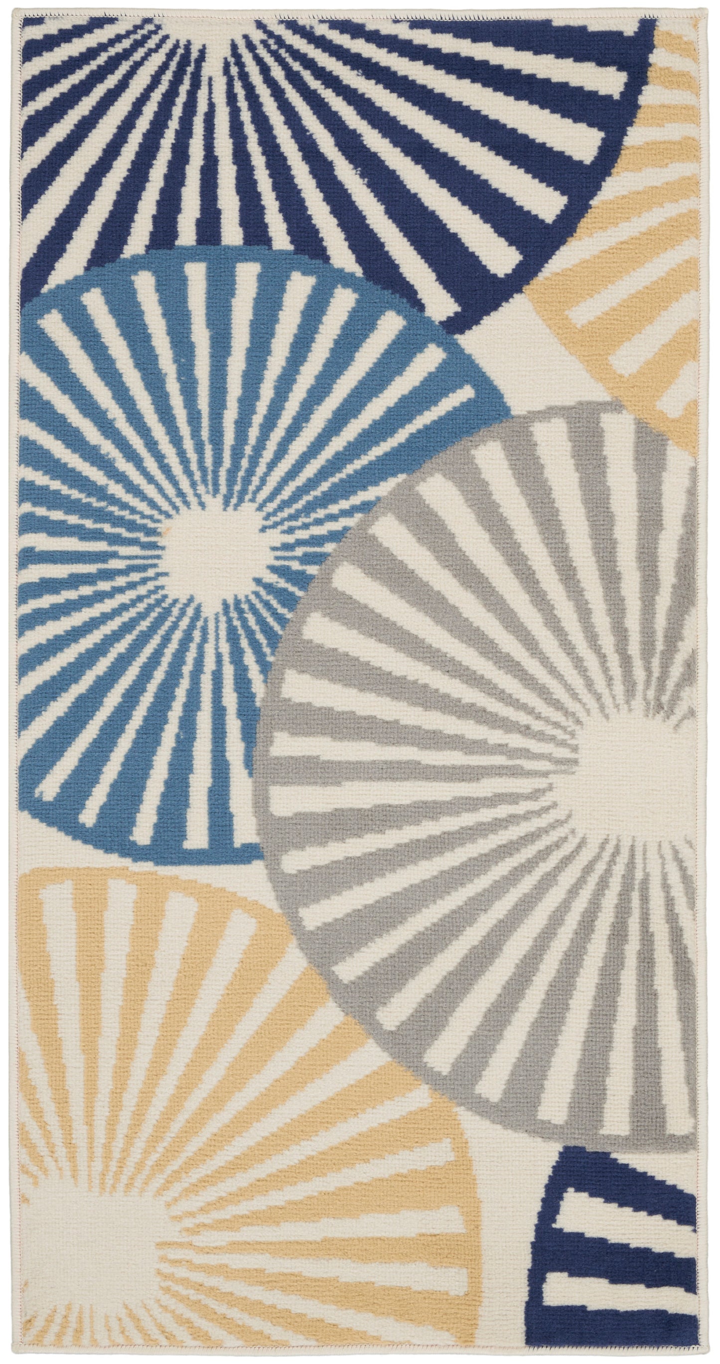 Nourison Home Grafix GRF20 White Contemporary Power-loomed Rug