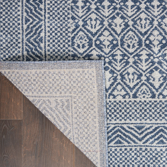 Nourison Home Palermo  Blue Grey  Contemporary