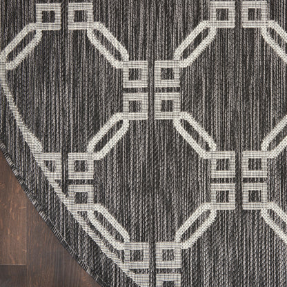 Nourison Home Country Side  Charcoal  Transitional