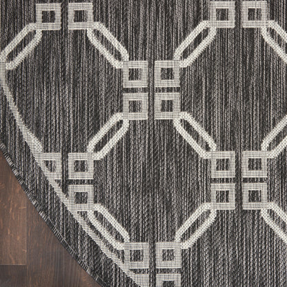 Nourison Home Country Side  Charcoal  Transitional