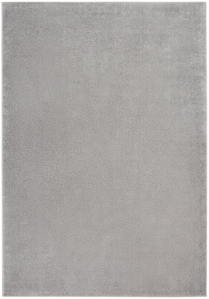 Nourison Home Nourison Essentials NRE01 Silver Grey Contemporary Power-loomed Rug