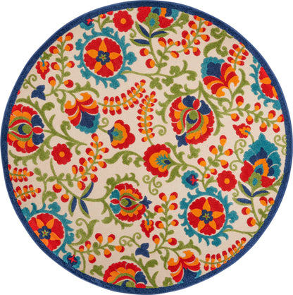 Nourison Home Aloha ALH17 Multicolor Contemporary Power-loomed Rugs