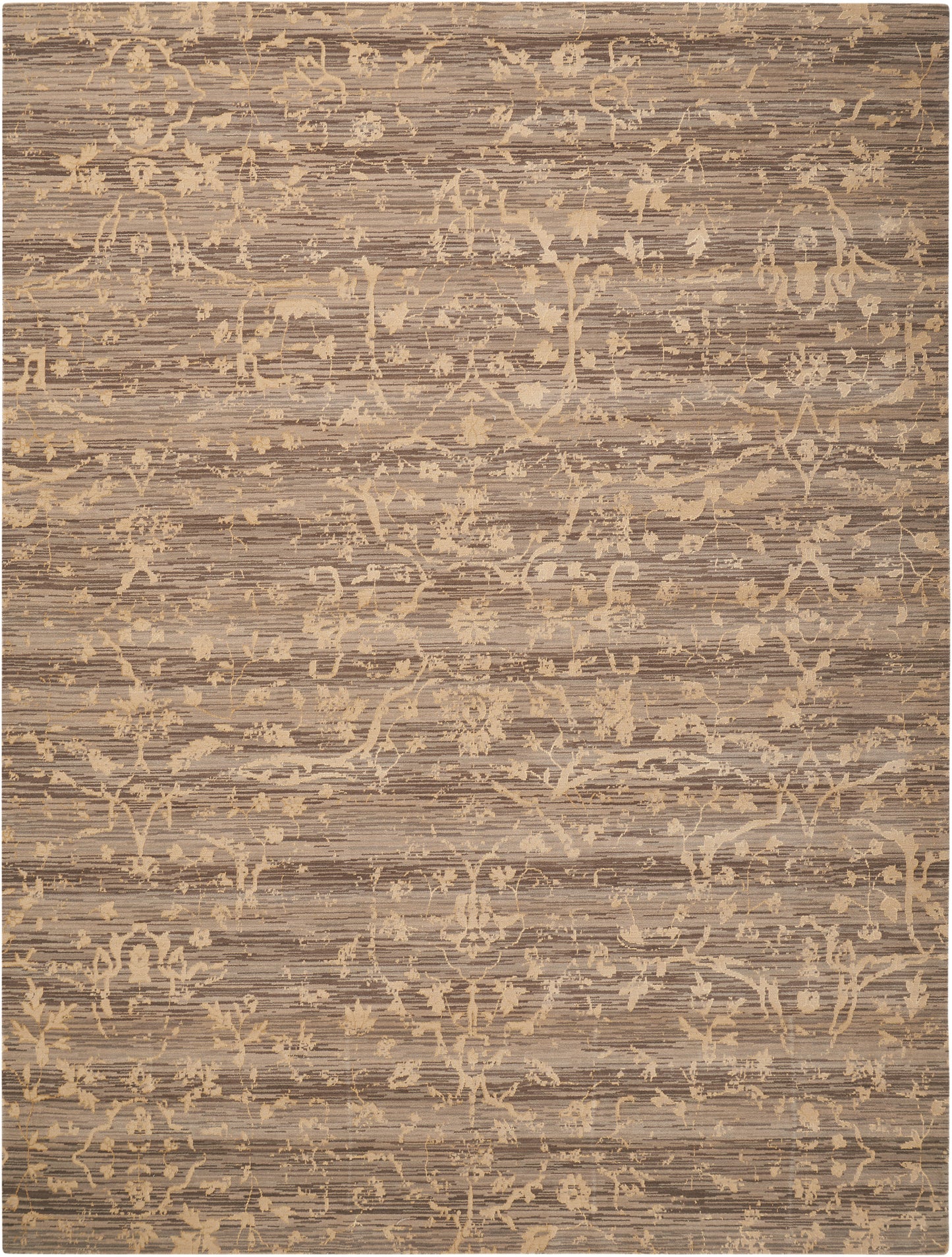 Nourison Home Silk Elements SKE22 Taupe Traditional Loomed Rug