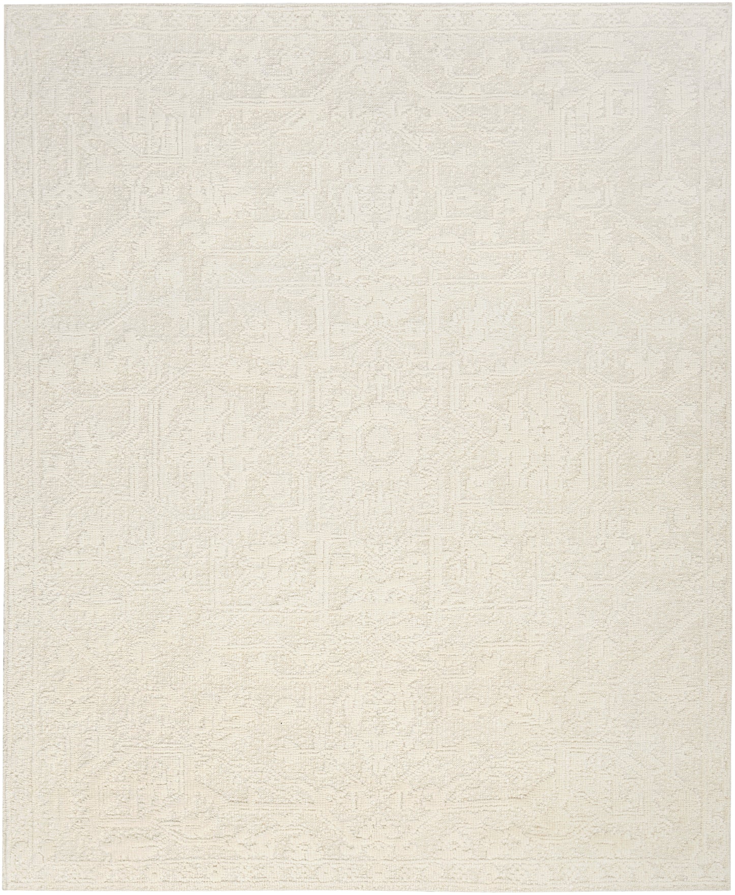 Nourison Home Blanco BLO01 Ivory Contemporary Hand Knotted Rug