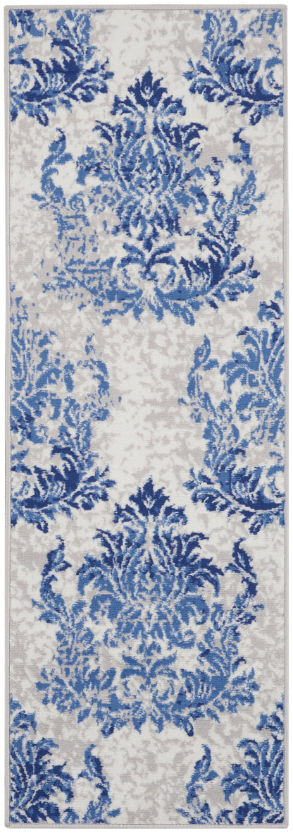 Nourison Home Whimsicle WHS11 Ivory Navy Contemporary Power-loomed Rug