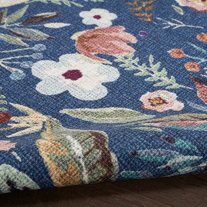 Nourison Home Nourison Washables  Navy Multicolor  Traditional