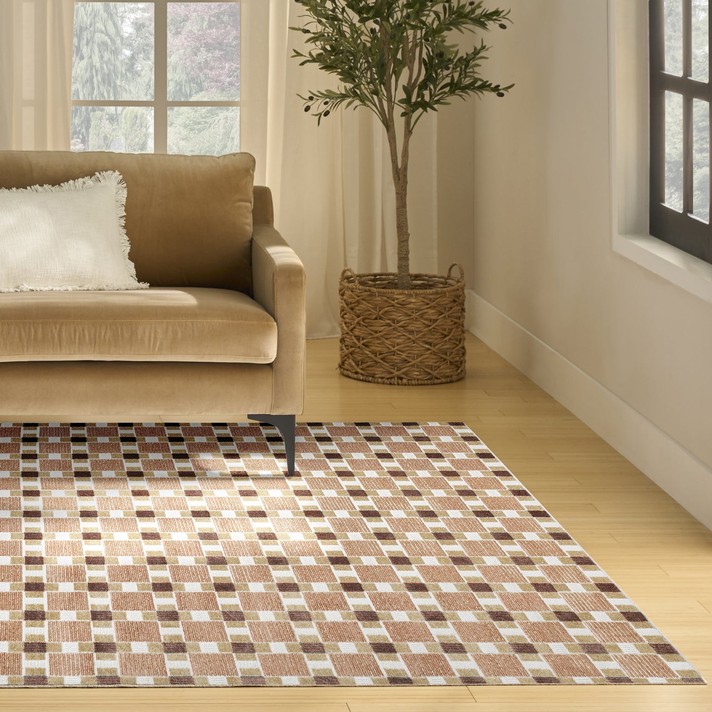 Nourison Home Nordic  Rust  Contemporary