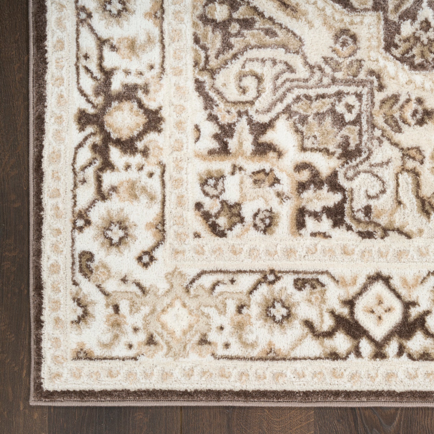 Nourison Home Dekor  Brown Ivory  Traditional
