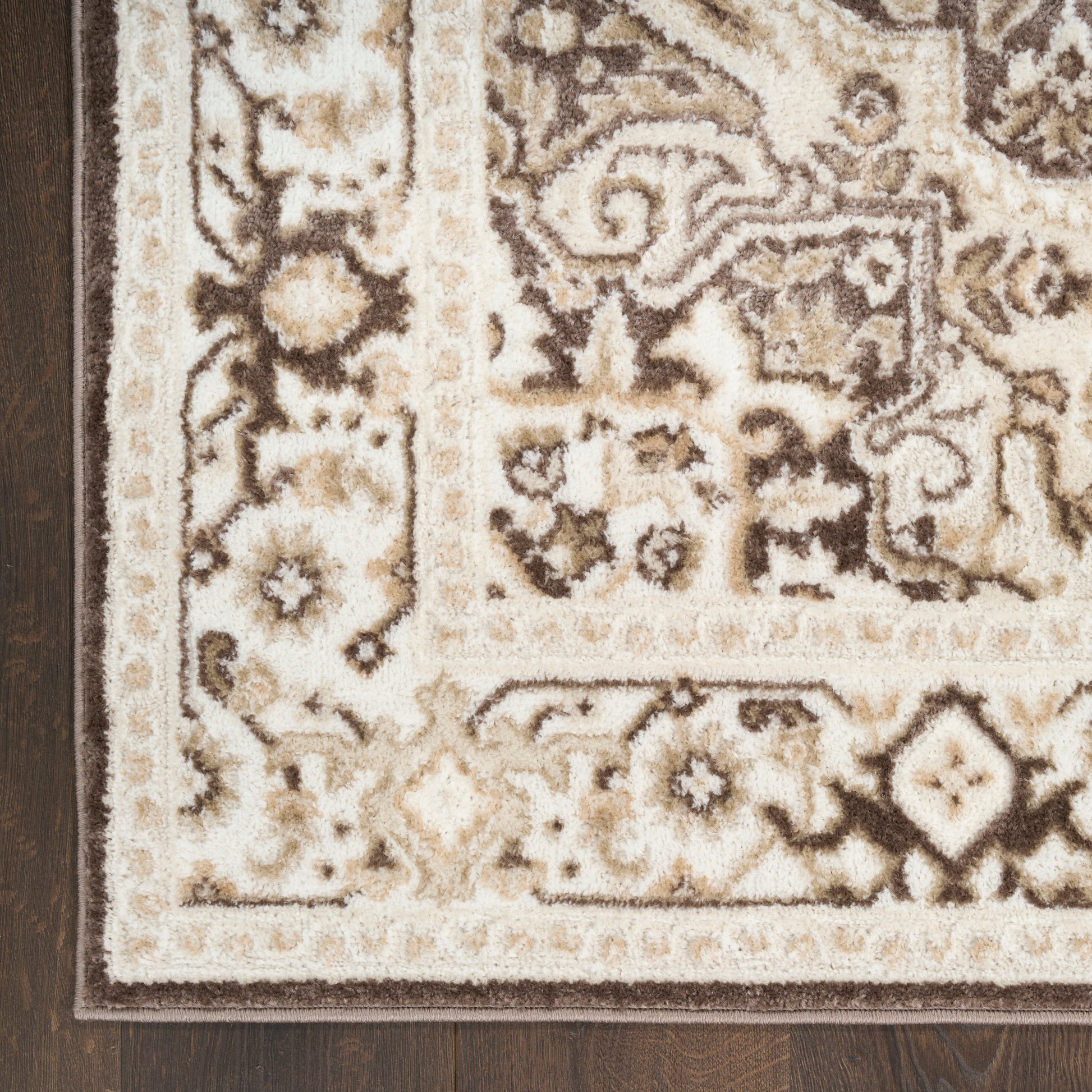 Nourison Home Dekor  Brown Ivory  Traditional