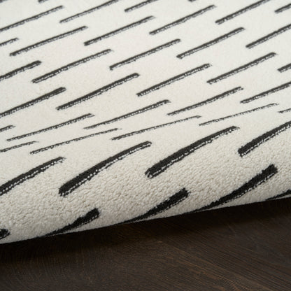 Nourison Home Nordic  Ivory Black  Contemporary