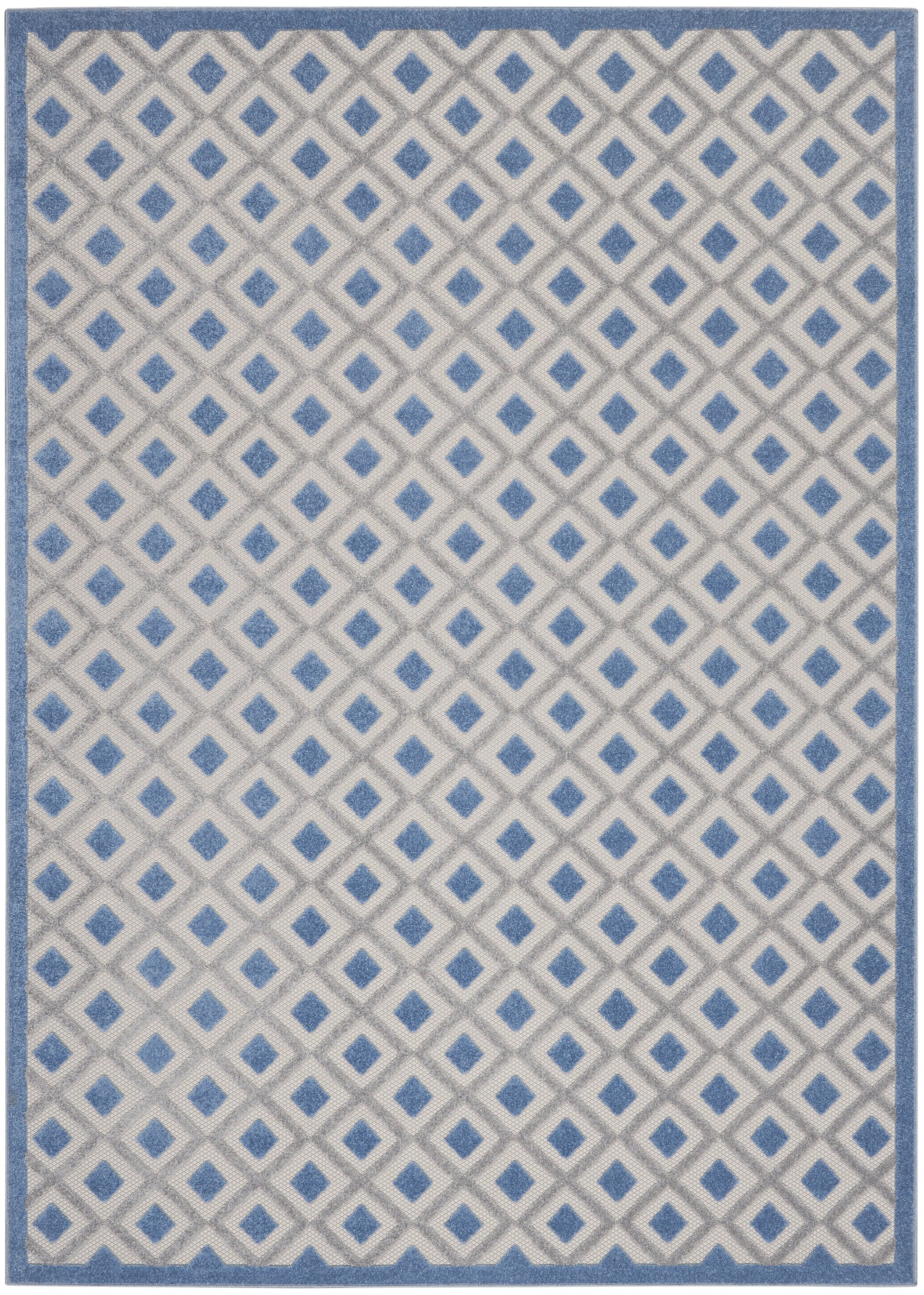 Nourison Home Aloha  Blue Grey  Contemporary