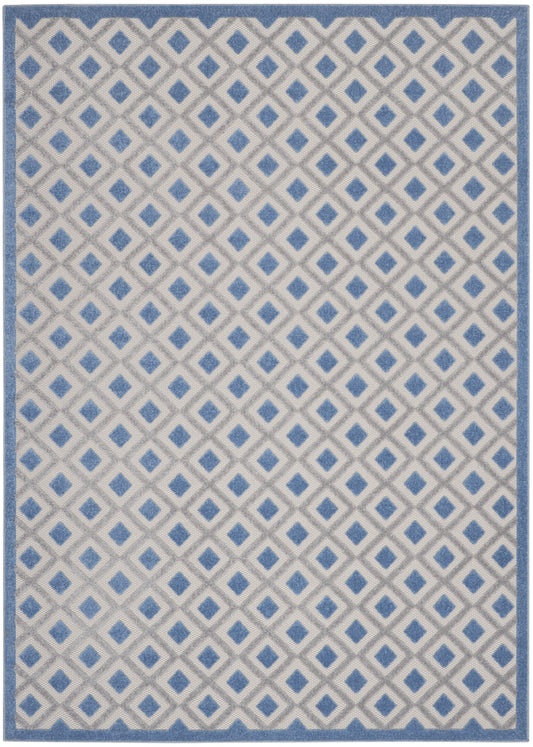 Nourison Home Aloha  Blue Grey  Contemporary