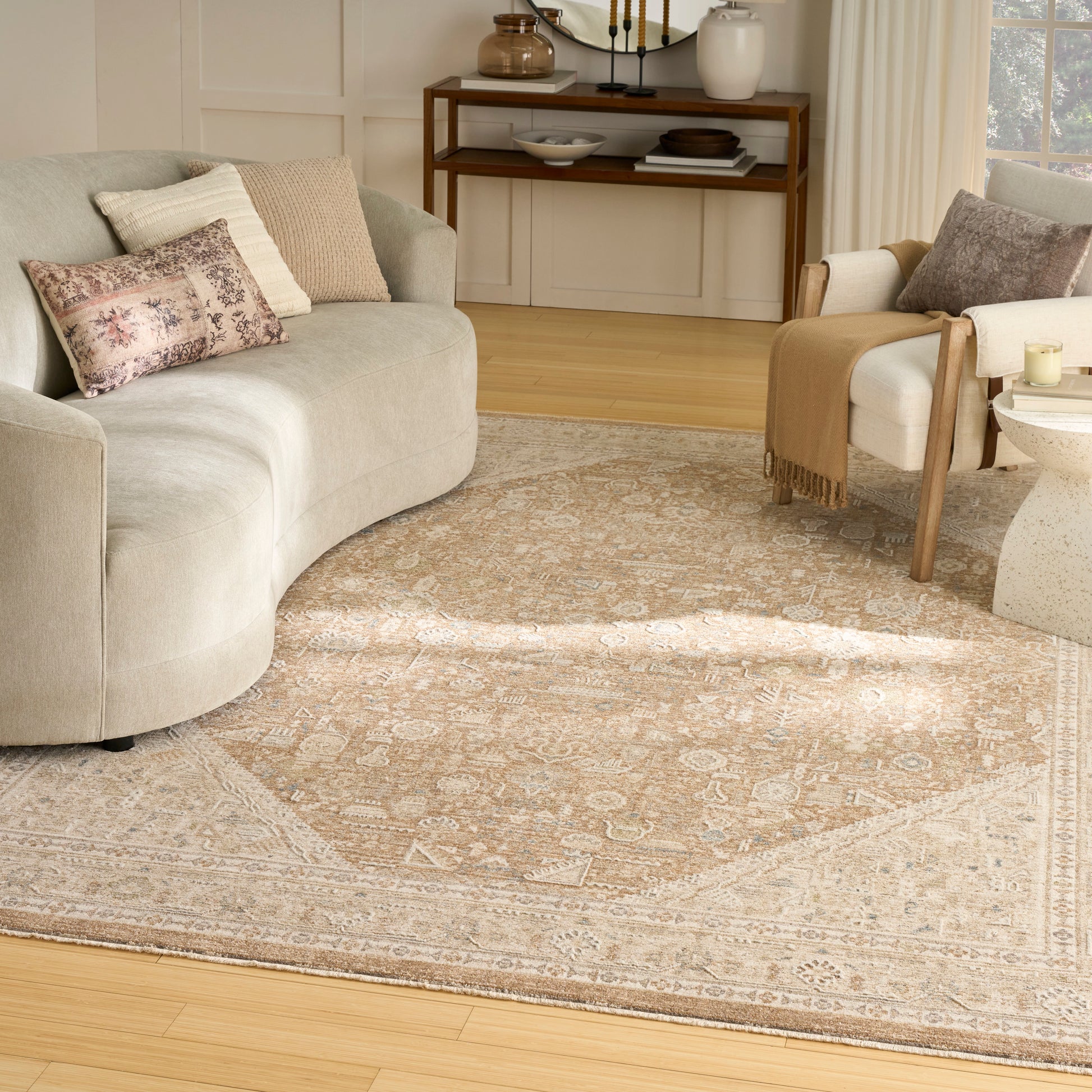 Nourison Home Retreat  Mocha  Traditional