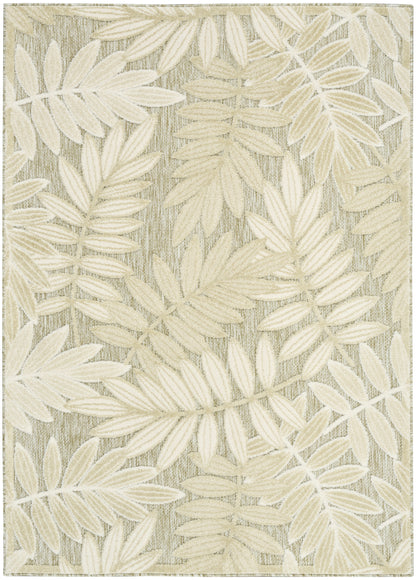 Nourison Home Aloha ALH18 Ivory Sage Contemporary Power-loomed Rugs