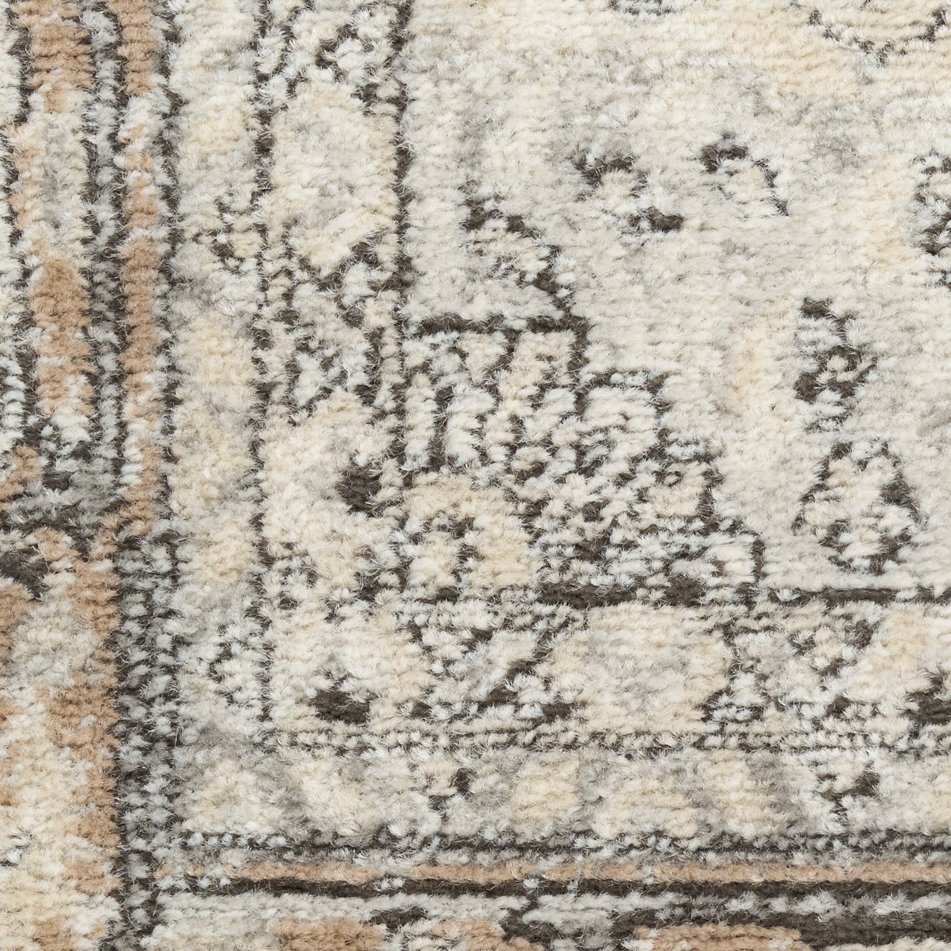 Nourison Home Quarry  Ivory Grey Taupe  Traditional