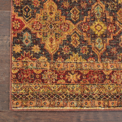 Nourison Home Jewel  Blue Red  Traditional