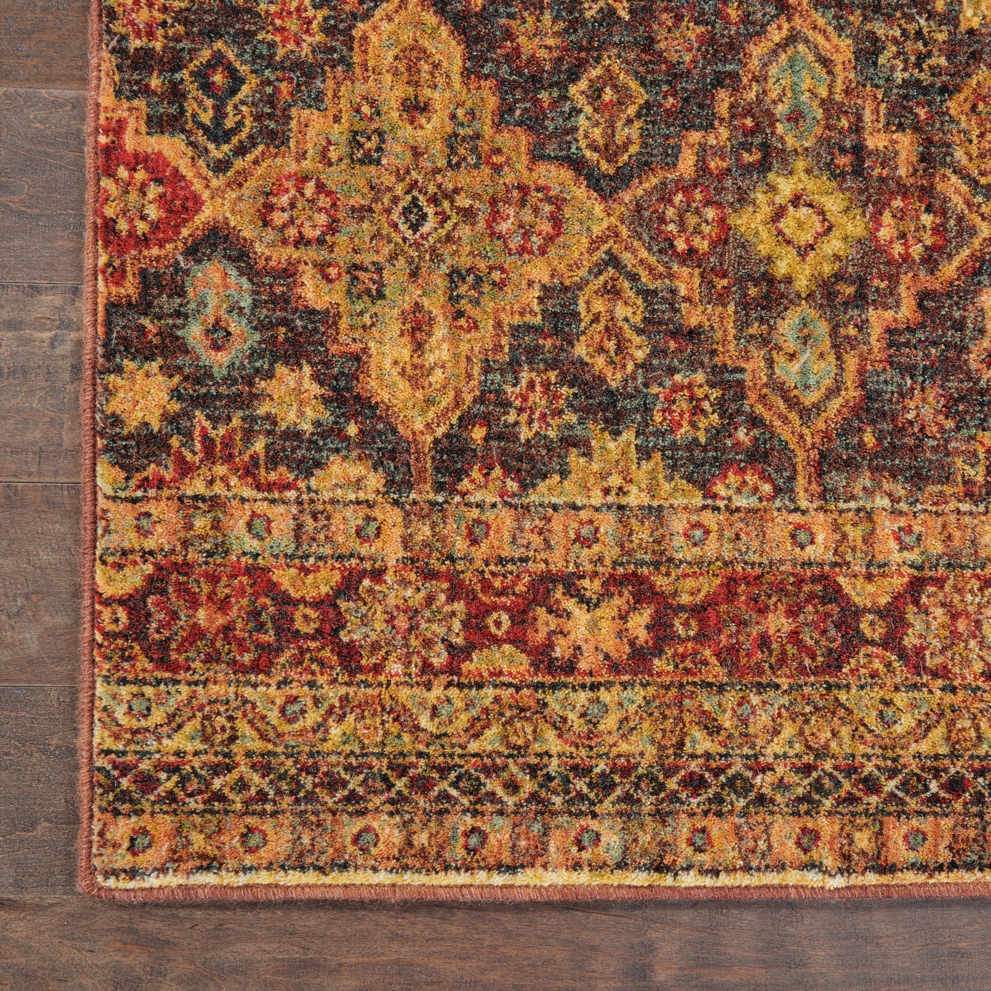 Nourison Home Jewel  Blue Red  Traditional