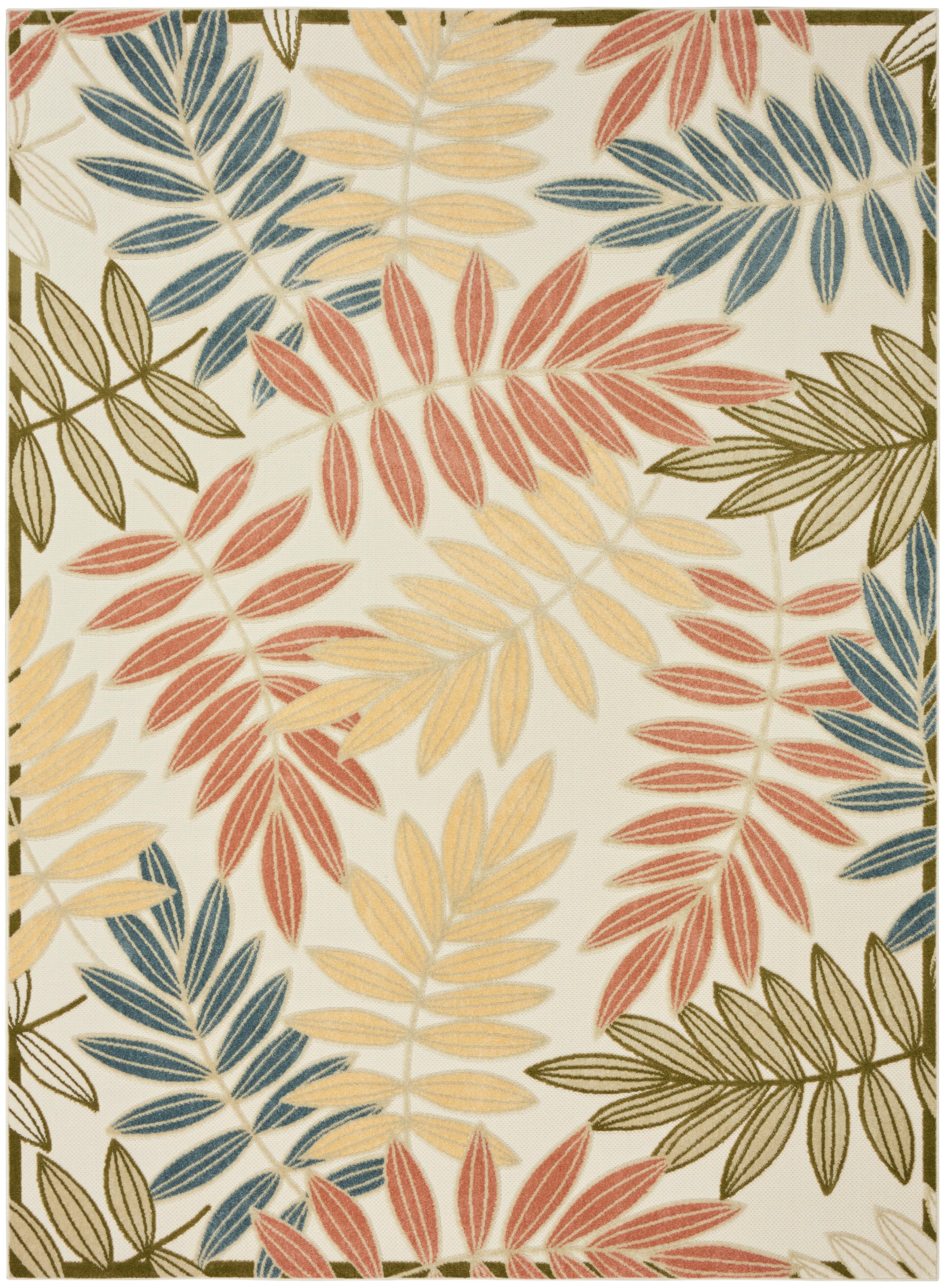 Nourison Home Aloha  Ivory Rose  Contemporary