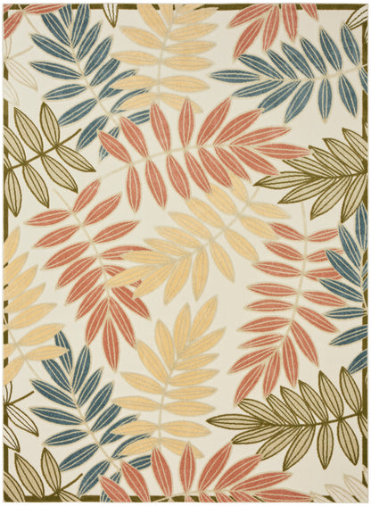 Nourison Home Aloha  Ivory Rose  Contemporary