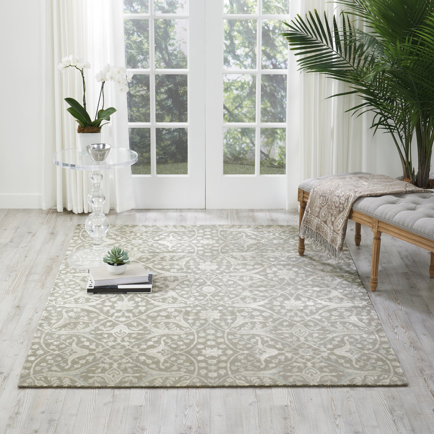 Nourison Home Luminance  Steel  Transitional