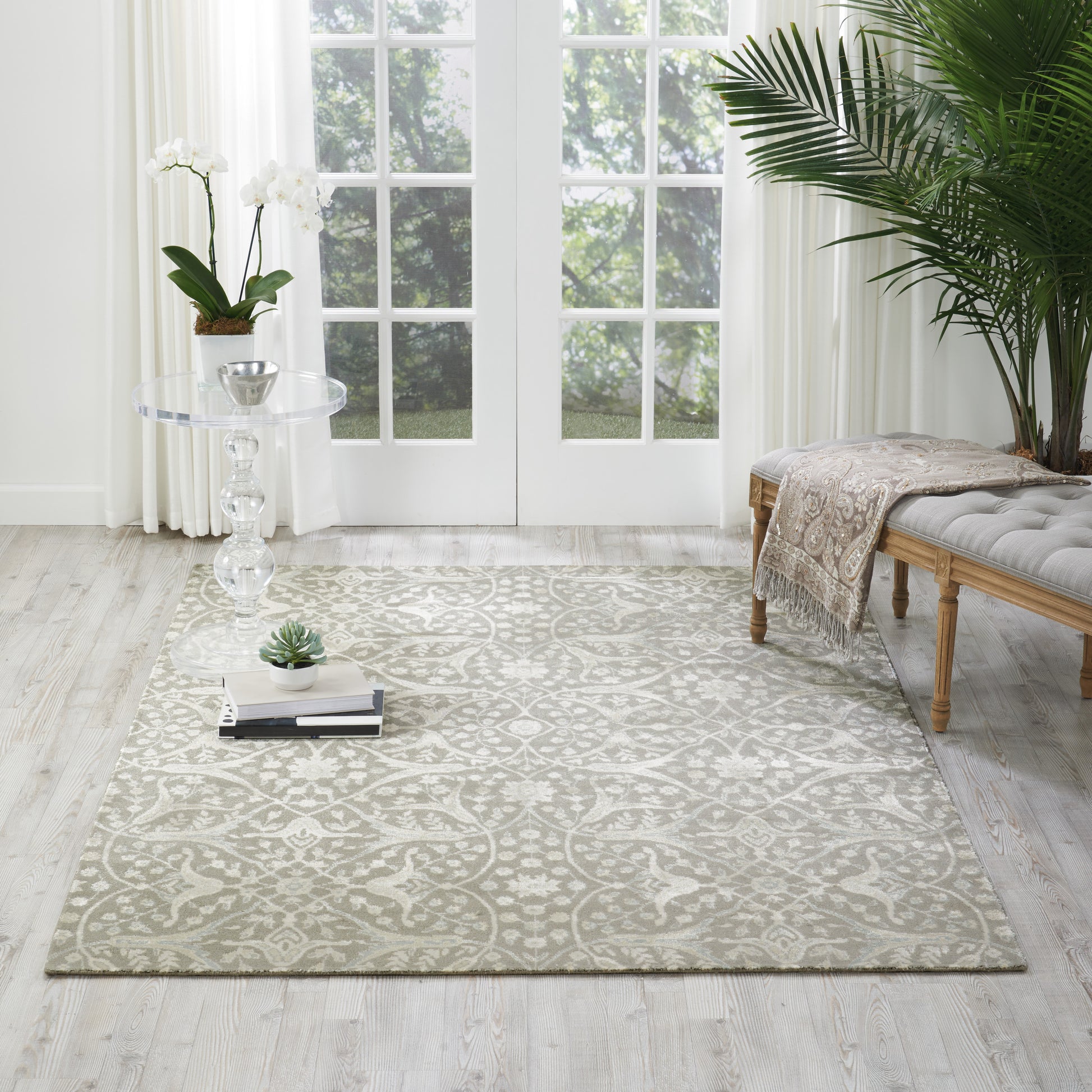 Nourison Home Luminance  Steel  Transitional