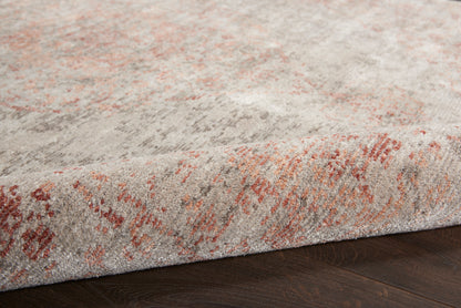 Nourison Home Lucent  Silver Red  Transitional