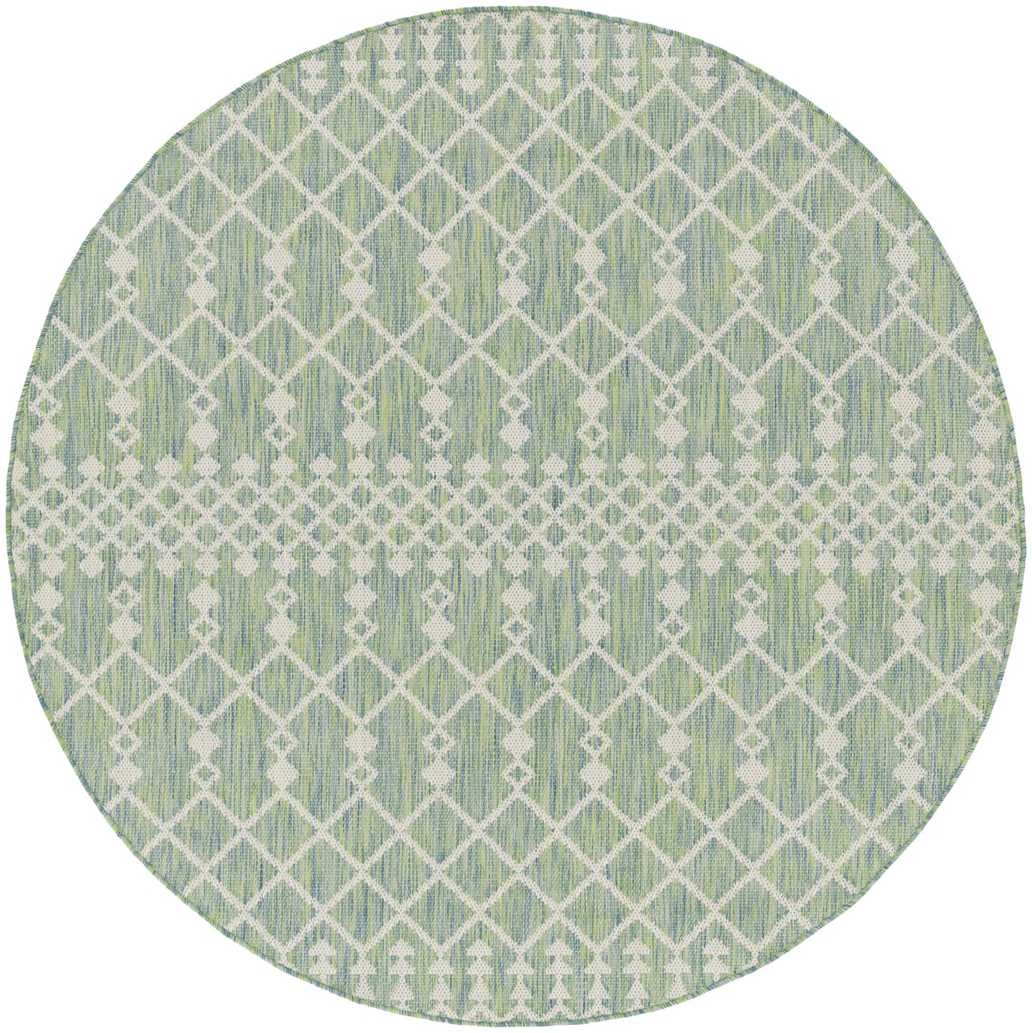 Nourison Home Positano POS02 Blue Green Contemporary Power-loomed Rug