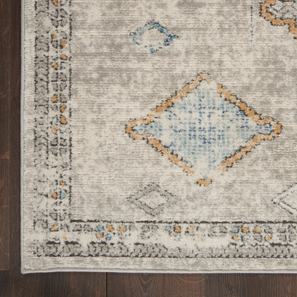 Nourison Home Quarry  Ivory Grey Blue  Contemporary