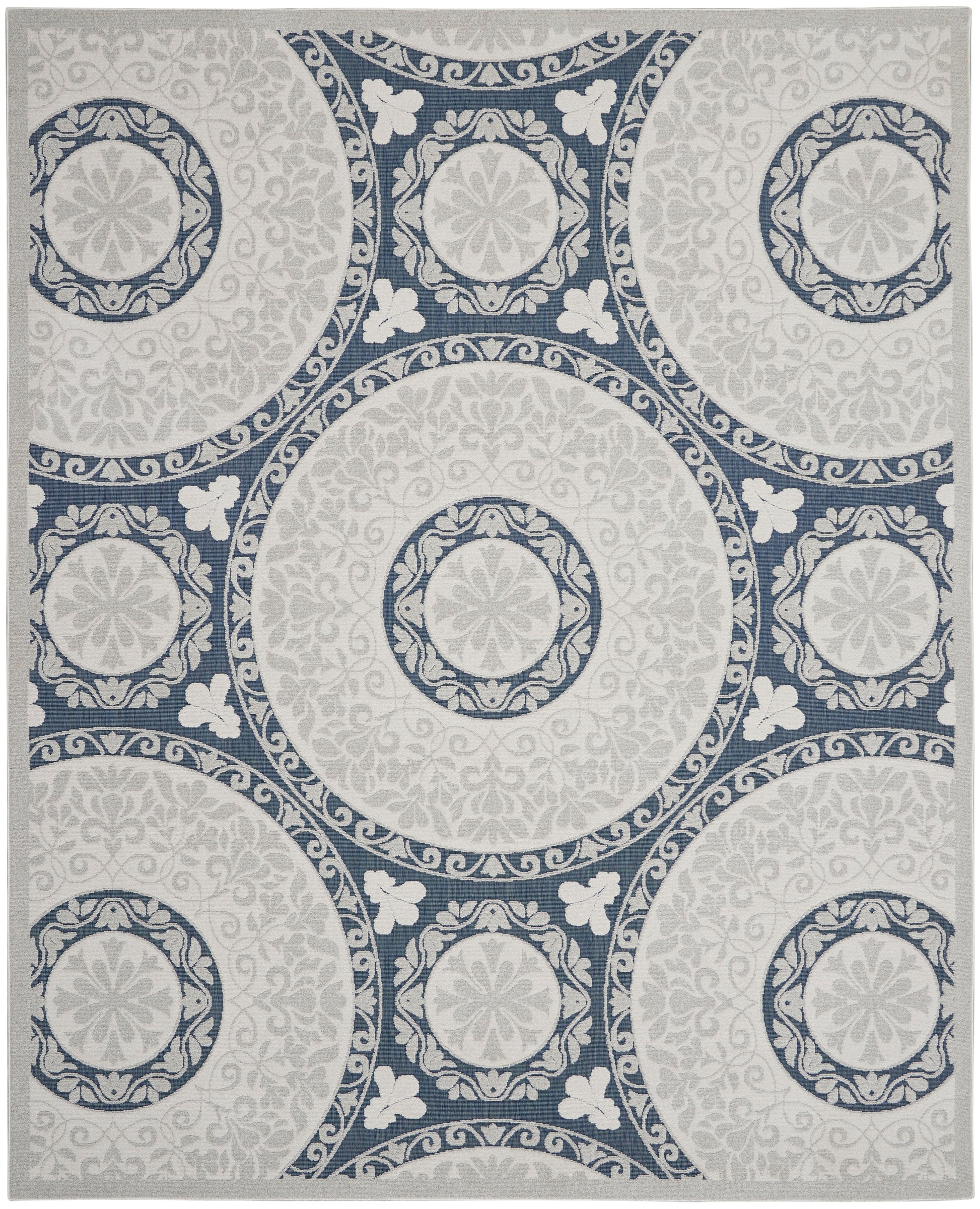 Nourison Home Key Largo  Blue  Contemporary