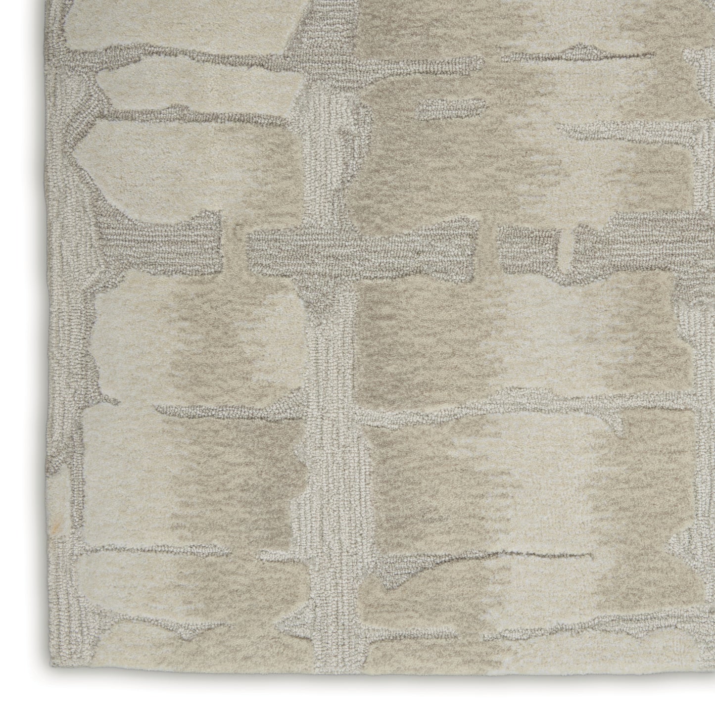Nourison Home Symmetry  Ivory Beige  Contemporary